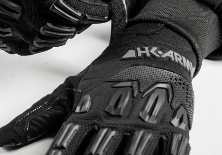 GANTS HARDLINE ARMORED FULL FINGER HK ARMY BLACKOUT BLACK