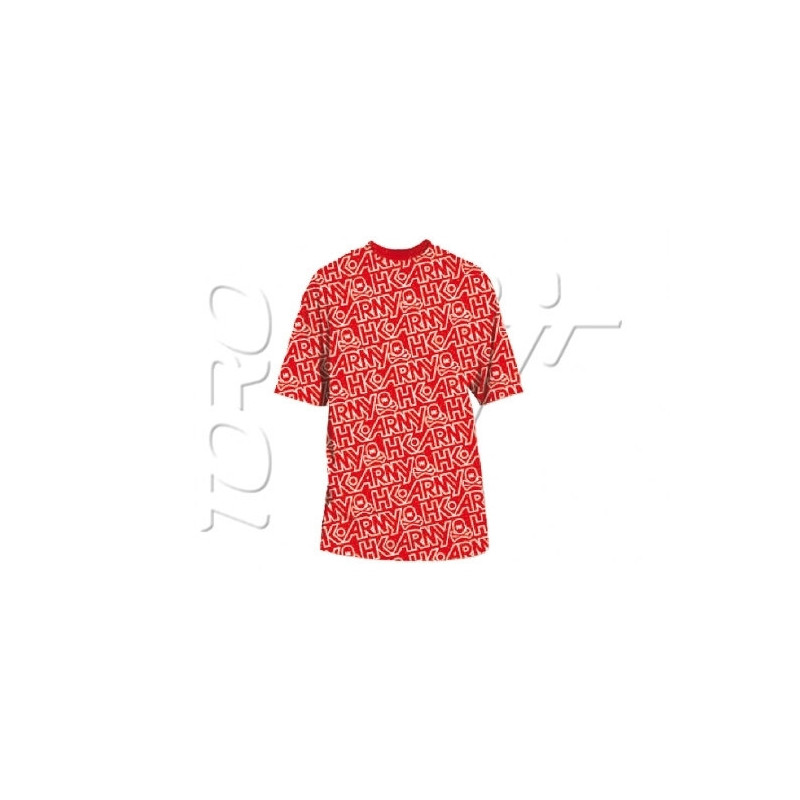 HK T-SHIRT TYPEFACE ALL OVER RED - Taille M