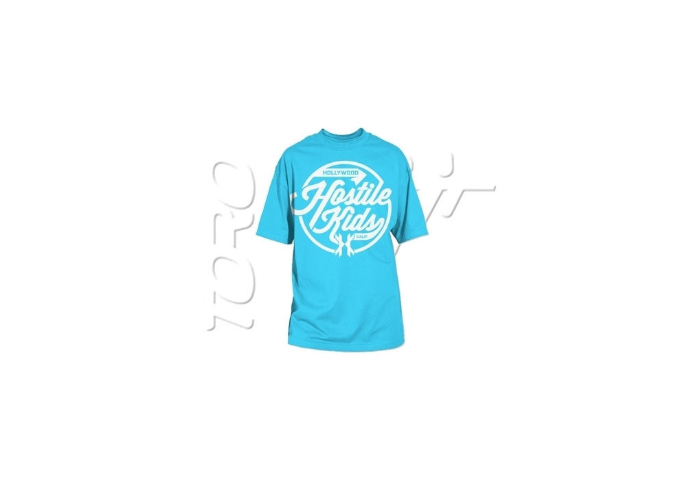 HK T-SHIRT VINTAGE TURQUOISE