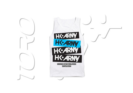 HK T-SHIRT TANK POSTED WHITE