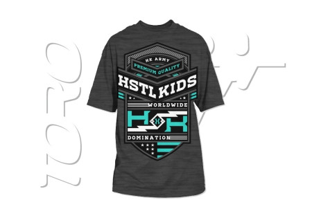 HK T-SHIRT FIREPOWER CHARCOAL HEATHER