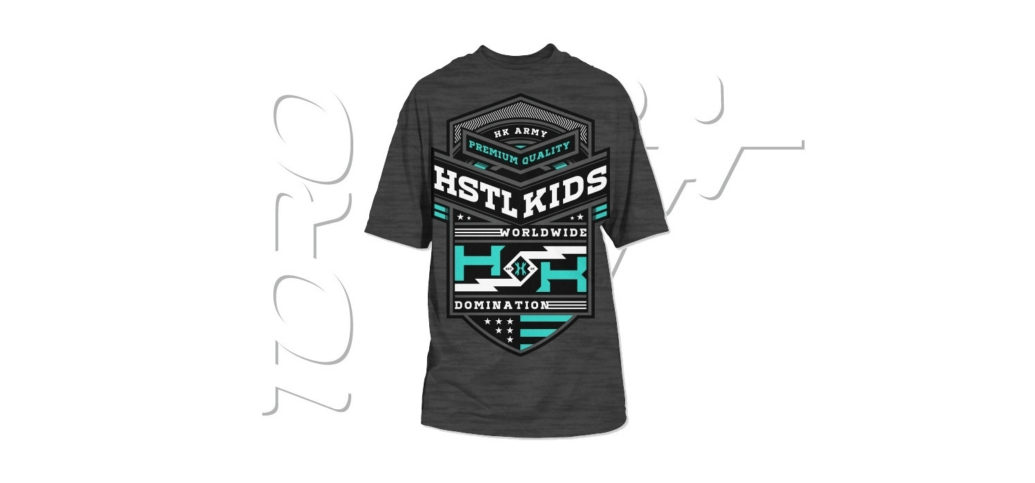 HK T-SHIRT FIREPOWER CHARCOAL HEATHER - Taille XL