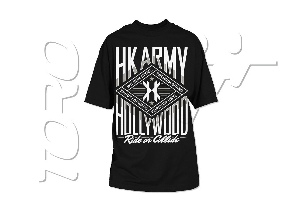 HK T-SHIRT RIDE OR COLLIDE BLACK