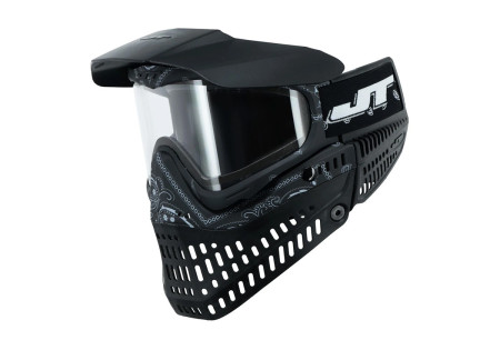 Masque JT SPECTRA PROFLEX LE THERMAL BANDANA BLACK ECRAN 2X CLEAR ET SMOKE