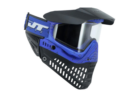 Masque JT SPECTRA PROFLEX LE THERMAL BANDANA BLUE ECRAN 2X CLEAR ET SMOKE