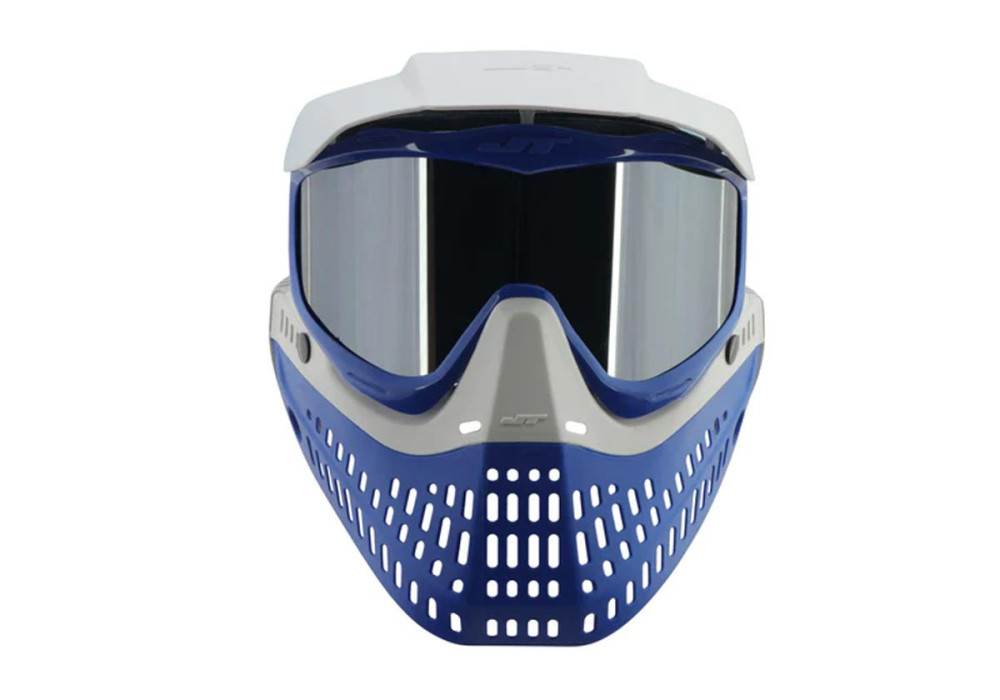 Masque JT SPECTRA PROFLEX LE THERMAL BANDANA COBALT ECRAN 2X CLEAR ET CHROME