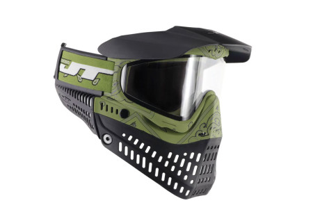 Masque JT SPECTRA PROFLEX LE THERMAL BANDANA GREEN ECRAN 2X CLEAR ET SMOKE