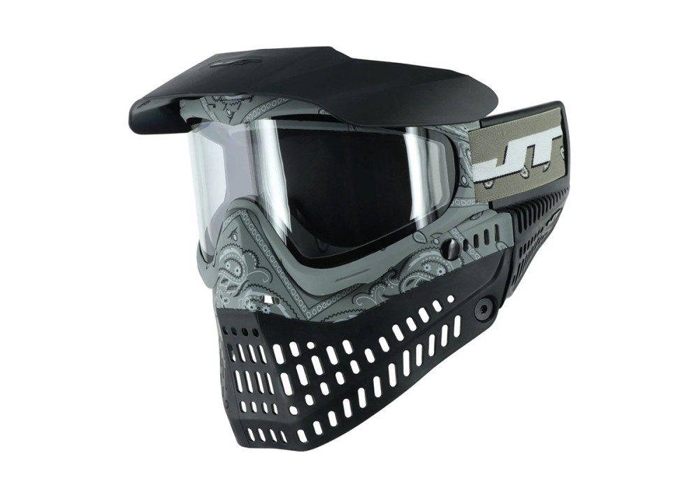 Masque JT SPECTRA PROFLEX LE THERMAL BANDANA GREY ECRAN 2X CLEAR ET SMOKE