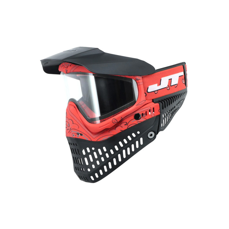 Masque JT SPECTRA PROFLEX LE THERMAL BANDANA RED ECRAN 2X CLEAR ET SMOKE