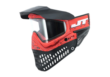 Masque JT SPECTRA PROFLEX LE THERMAL BANDANA RED ECRAN 2X CLEAR ET SMOKE