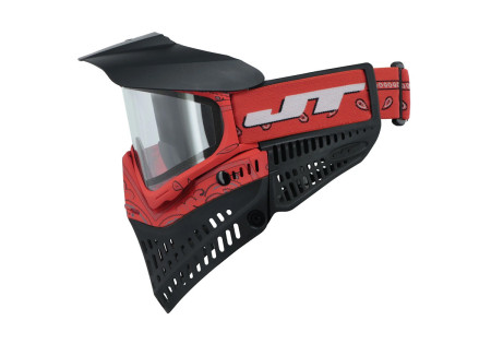 Masque JT SPECTRA PROFLEX LE THERMAL BANDANA RED ECRAN 2X CLEAR ET SMOKE