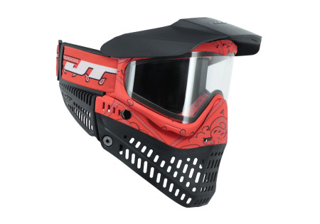 Masque JT SPECTRA PROFLEX LE THERMAL BANDANA RED ECRAN 2X CLEAR ET SMOKE