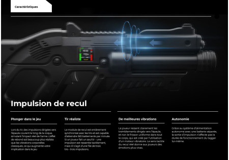 FUSIL LASER FALCON F1 STANDARD COURT OUTDOOR LASERTAG