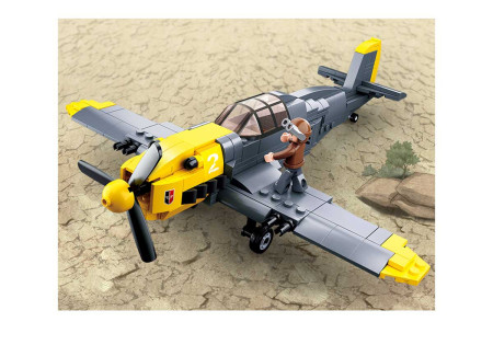 Briques EMBOITABLES COMPATIBLE LEGO AVION MESSERSCHMITT BF 109 WWII WW2 SLUBAN