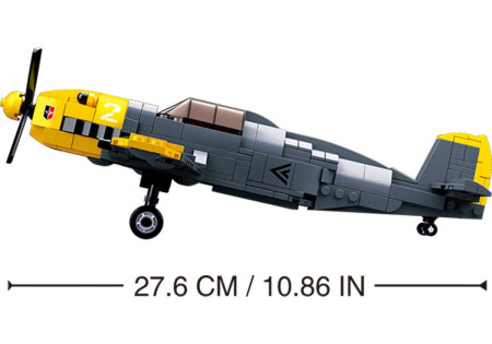 Briques EMBOITABLES COMPATIBLE LEGO AVION MESSERSCHMITT BF 109 WWII WW2 SLUBAN