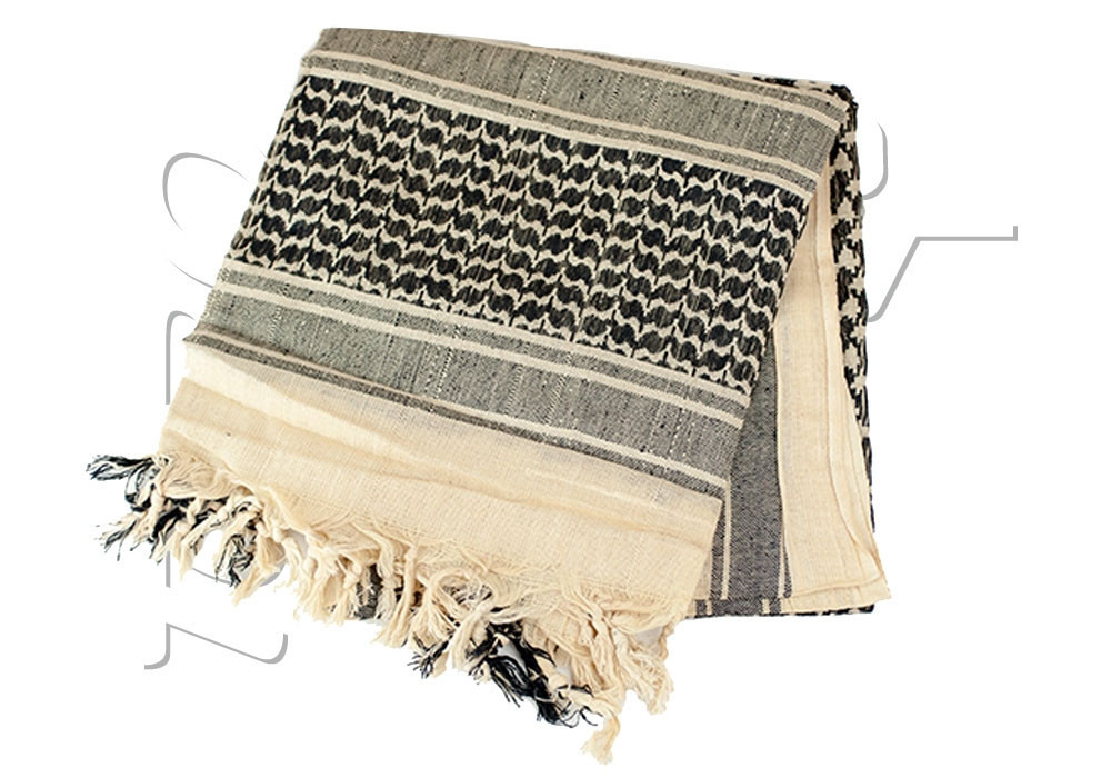 Echarpe SHEMAGH LIGHTWEIGHT SCARF VALKEN TAN BLACK