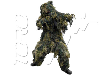 Combinaison INTEGRALE GHILLIE CAMOUFLAGE PRO 4 PIECES ANTI-FEU MILTEC - Taille M L