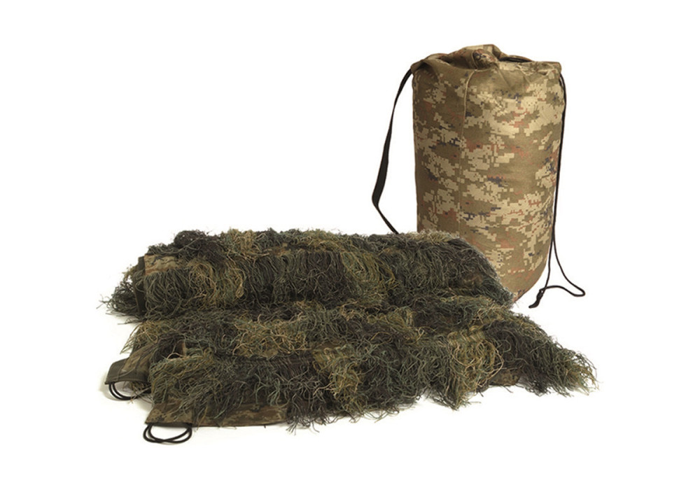 Filet COUVERTURE GHILLIE CAMOUFLAGE ANTI-FEU 140X100 cm MILTEC