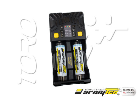 Chargeur SECTEUR + VOITURE 2 ACCUS UNIVERSEL UNI C2 ARMYTEK