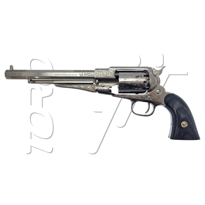 Revolver REMINGTON 1858 TEXAS LAITON NICKELE GRAVE Calibre 44 PIETTA (RBN44LELBG) EDITION LIMITEE