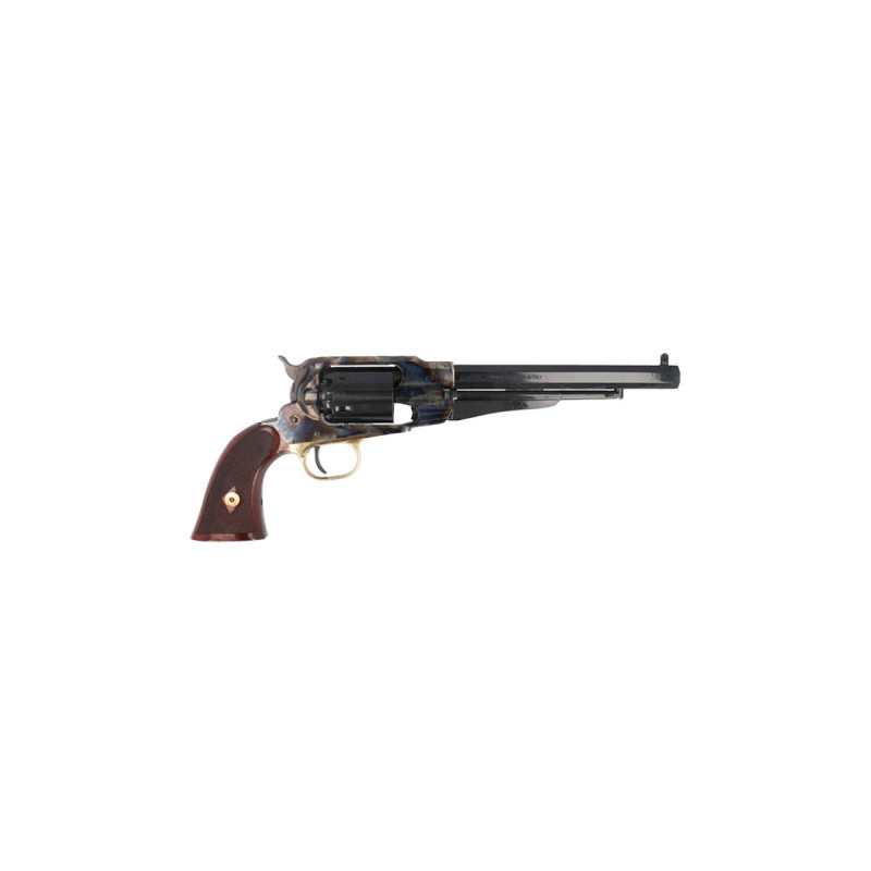 Revolver REMINGTON 1858 NEW ARMY ACIER JASPE GRAVE CROSSE QUADRILLEE Calibre 44 PIETTA (rgachlcg44)