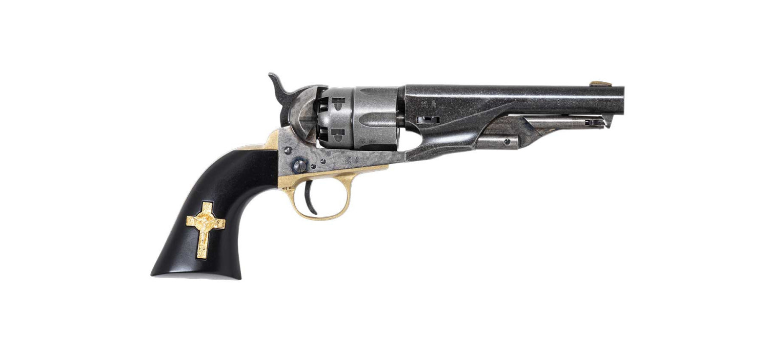 Revolver COLT 1862 POLICE SHERIFF OLD WEST MODEL ACIER Calibre 44 PIETTA (cppow44vbcrs)