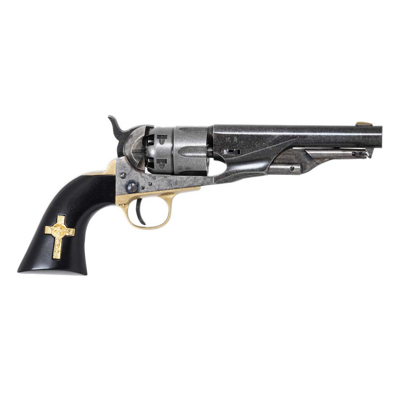 Revolver COLT 1862 POLICE SHERIFF OLD WEST MODEL ACIER Calibre 44 PIETTA (cppow44vbcrs)