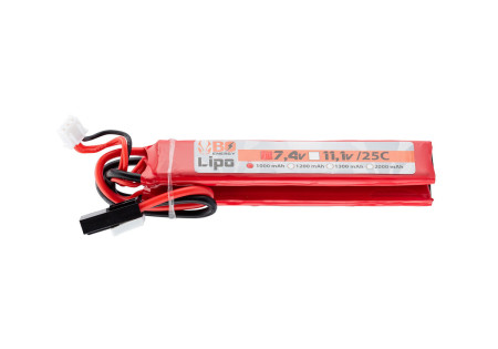 Batterie LIPO 7.4V 1000 mAh 25C 110x20x4mm 2 PACK BO