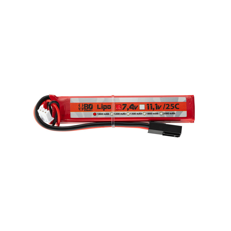 Batterie LIPO 7.4V 1000 mAh 25C 100x17x11mm 1 STICK BO (Crosse PDW)