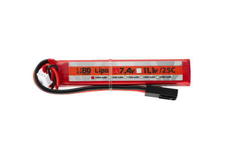 Batterie LIPO 7.4V 1000 mAh 25C 100x17x11mm 1 STICK BO (Crosse PDW)