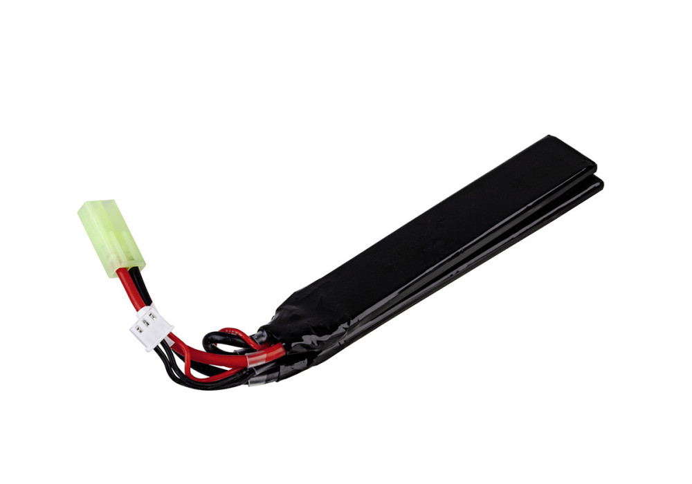 Batterie LIPO 7.4V 1100 mAh 20C 127x20x5mm 2 STICKS ELITE FORCE