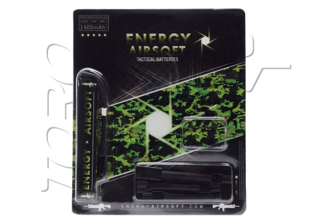 Batterie LIPO 7.4V 1400 mAh 25C 125x23x13mm 1 STICK ENERGY AIRSOFT