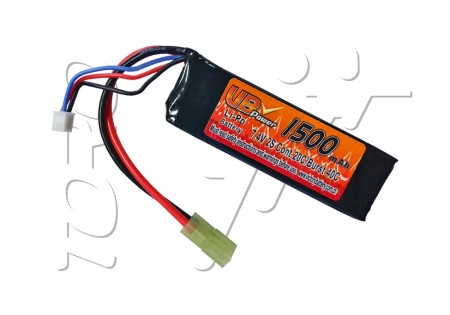 Batterie LIPO 7.4V 1500 mAh 20C 92x30x13mm 1 STICK VB POWER