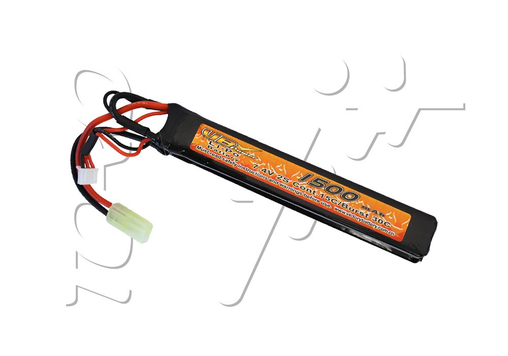 Batterie LIPO 7.4V 1500 mAh 15C 120x20x12mm 1 STICK VB POWER