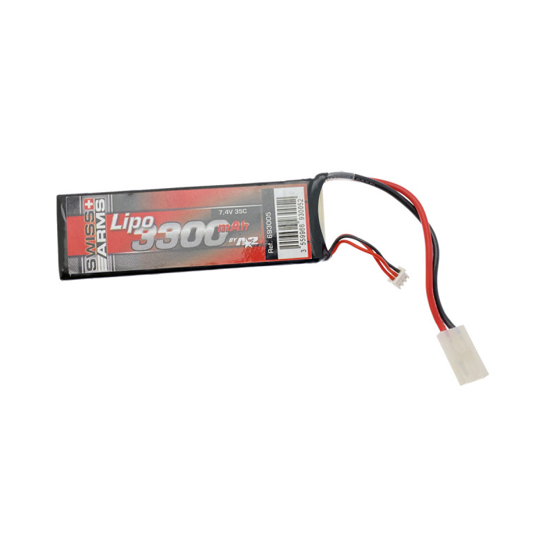 Batterie LIPO 7.4V 3300 mAh 35C 135x43x15 1 PACKS SWISS ARMS