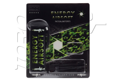 Batterie LIPO 7.4V 3450 mAh 20C 125x45x13mm 1 PACK ENERGY AIRSOFT