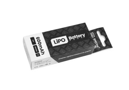 Batterie LIPO 7.4V 600 mAh 20/40C 16x75x11 mm 1 STICK MINI TAMYIYA SPECNA ARMS (Crosse PDW)