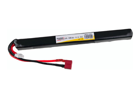 Batterie LIPO 11.1V 1200 mAh 25C 186x15x15mm 1 STICK T-DEANS SWISS ARMS V2