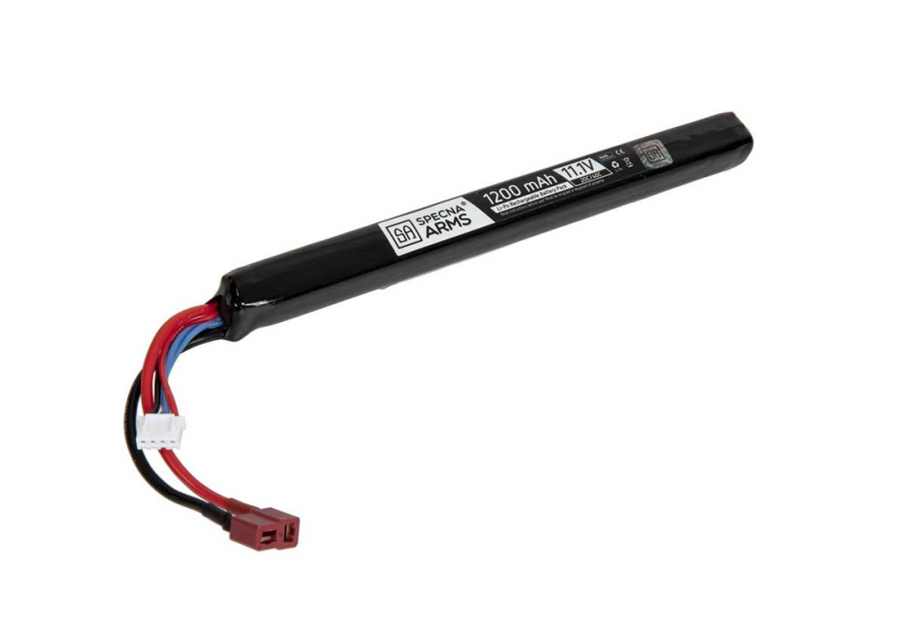 Batterie LIPO 11.1V 1200 mAh 20/40C 15x185x15 mm 1 STICK POUR AK T-DEANS SPECNA ARMS