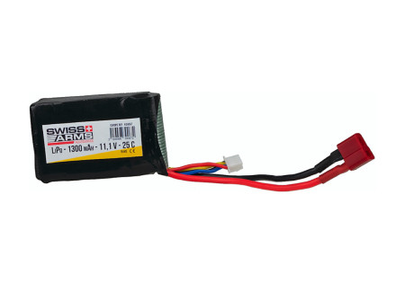 Batterie LIPO 11.1V 1300 mAh 25C 66x44x16mm 1 PACK T-DEANS SWISS ARMS V2