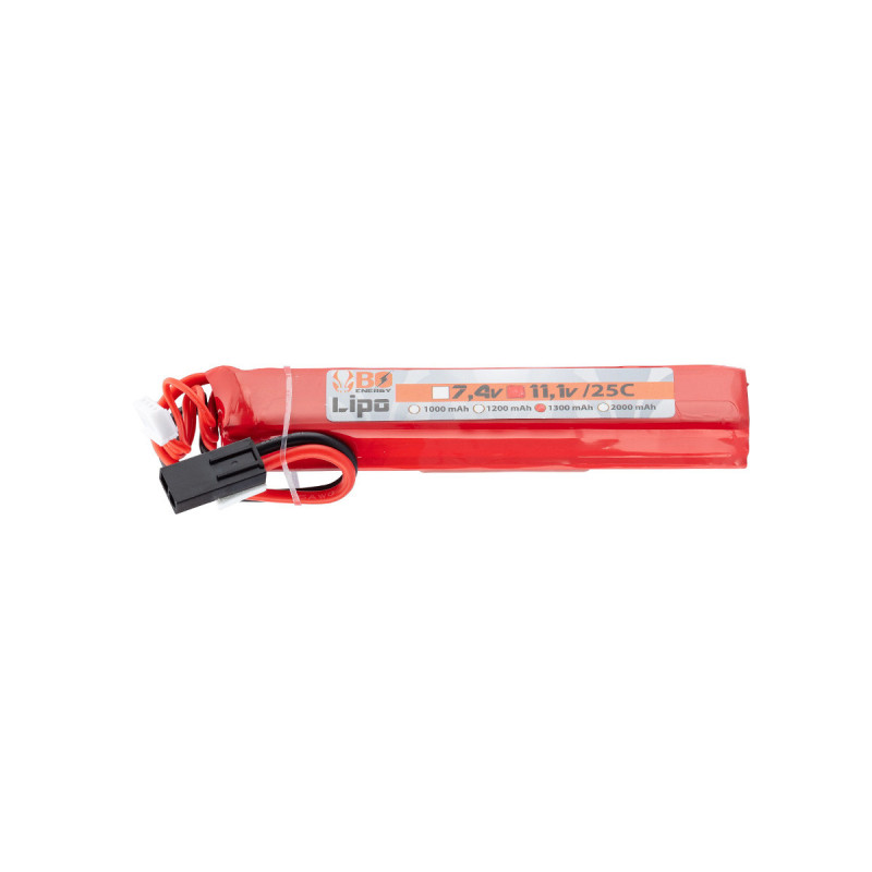 Batterie LIPO 11.1V 1300 mAh 20C 130x21x18mm 1 PACK BO MANUFACTURE