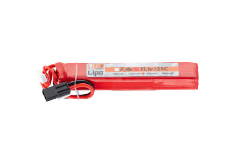 Batterie LIPO 11.1V 1300 mAh 20C 130x21x18mm 1 PACK BO MANUFACTURE