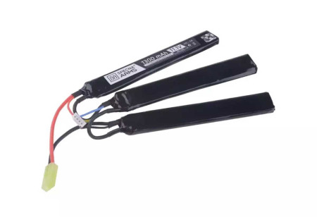 Batterie LIPO 11.1V 1300 mAh 15/30C  x  x  mm 3 STICKS MINI TAMIYA SPECNA ARMS