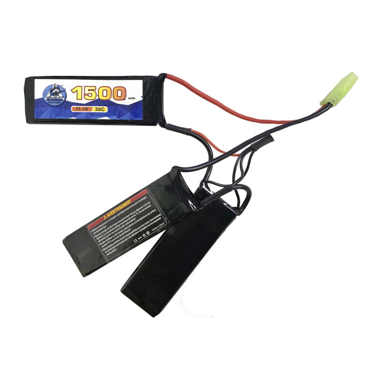 Batterie LIPO 11.1V 1500 mAh 30C 96x29x7mm 3 STICK 120g BURST 60C SHARK