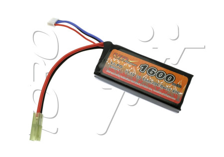 Batterie LIPO 11.1V 1600 mAh 20C 80x33x20mm 1 PACK VB POWER