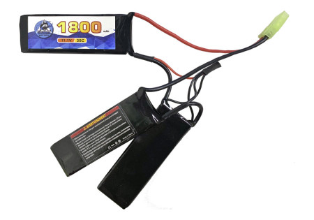 Batterie LIPO 11.1V 1800 mAh 30C 96x29x7.7mm 3 STICK 134g BURST 60C SHARK