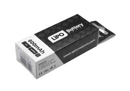 Batterie LIPO 11.1V 600 mAh 20/40C 16x75x16 mm 1 STICK MINI TAMYIYA SPECNA ARMS (Crosse PDW)