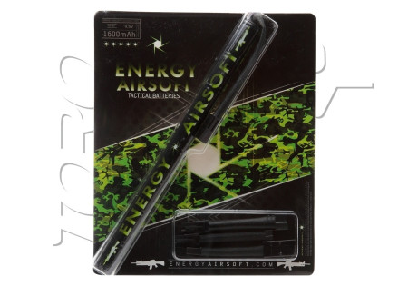 Batterie NIMH 9.6V 1600 mAh 238x20x18mm 1 STICK SMALL ENERGY AIRSOFT