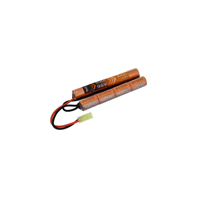 Batterie NIMH 9.6V 1600 mAh 116x19x17mm 2 STICK 190g LANCER TACTICAL