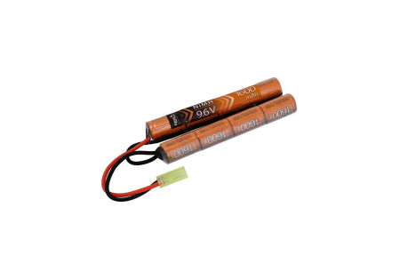 Batterie NIMH 9.6V 1600 mAh 116x19x17mm 2 STICK 190g LANCER TACTICAL